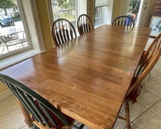 Solid Wood Farmhouse dining table with chairs (chairs can be sold seperatly