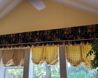 Vintage valance and drapery