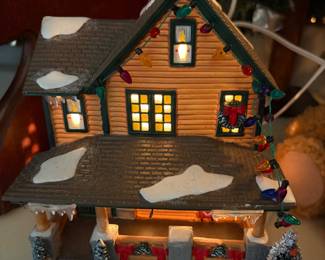 Department 56 a Christmas story house lighted