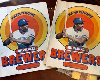 Hank Aaron Milwaukee Brewers program