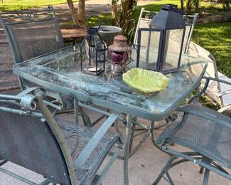Bart wrought iron patio table and chairs