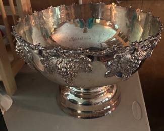 Massive plate punch bowl