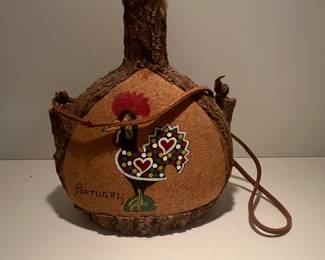 Portuguese Rooster Cork Flask