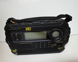HQ ISSUE AM/FM/SW/Weather Alert Radio with Solar, Crank, and NOAA