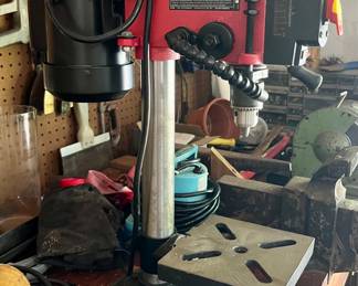 Bauer 8-inch 5-Speed Benchtop Drill Press (Model 21221E-B)
