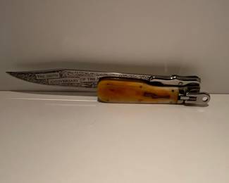 Marbles 100th Anniversary Game Getter Folding Bowie Knife
