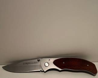 Schrade Essentials Folding Knife with Wood Handle