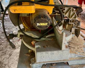 DeWalt DW705 12-Inch Compound Miter Saw on Rolling Stand