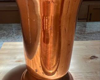 Vintage Hand-Hammered Copper Trumpet Vase - Coppercraft Guild