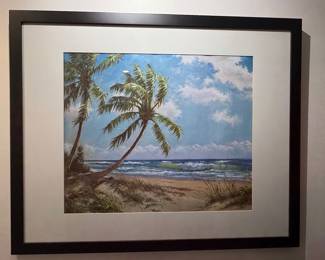 A.E. Backus Style Coastal Landscape Oil Painting