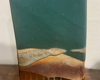 Studio Pottery Landscape Vase