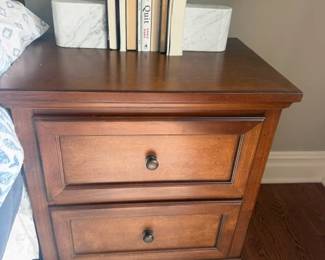Set of 2 Solid Wood Nightstands