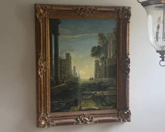 Large framed canvas art