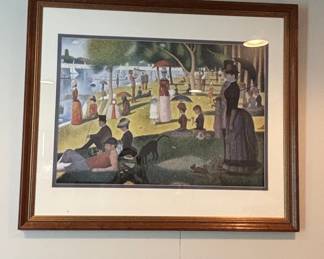 Georges Seurat 'A Sunday Afternoon on the Island of La Grande Jatte' Framed Print