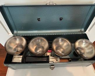 Vintage Acme-Lite Mov-E-Lite 4-Light Bar with Carrying Case