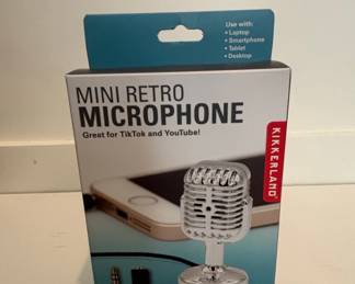 Kikkerland Mini Retro Microphone