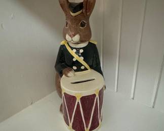 Royal Doulton Bunnykins Drummer Coin Bank