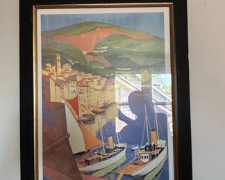 Roger Broders Villefranche-sur-Mer Travel Poster Reproduction