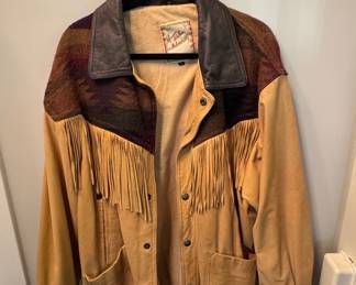 Vintage Western Suede Fringe Jacket