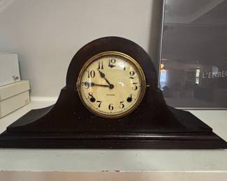 Vintage William L. Gilbert Clock Co. Tambour Mantel Clock