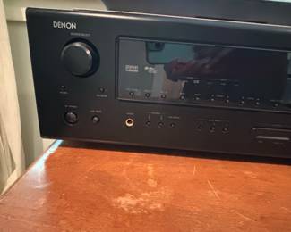 Denon AVR-590 5.1 Channel A/V Receiver and RØDE RØDECaster Pro Console