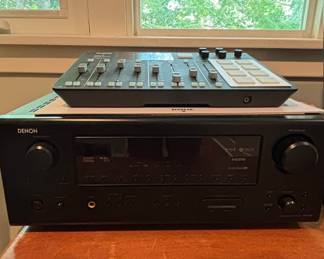 Denon AVR-590 5.1 Channel A/V Receiver and RØDE RØDECaster Pro Console