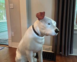 Vintage RCA Nipper Advertising Statue - Fiberglass/Plastic Store Display