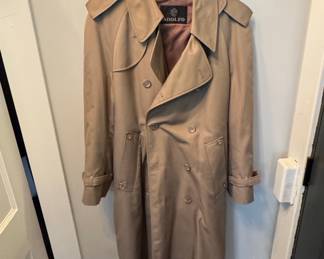 Vintage Adolfo Men's Trench Coat