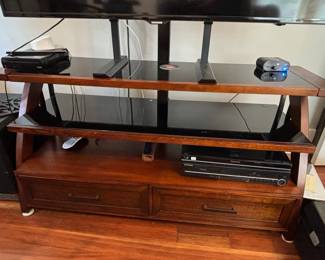 Z-Line Designs 3-in-1 Flat Panel TV Stand with Integrated Mount