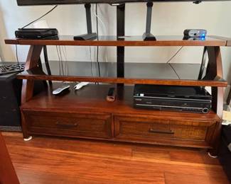 Z-Line Designs 3-in-1 Flat Panel TV Stand with Integrated Mount