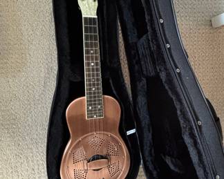 Recording King RU-998 Resonator Ukulele (Copper Finish)