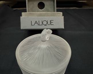 Lalique "Degas" Ballerina Frosted Glass Powder Jar