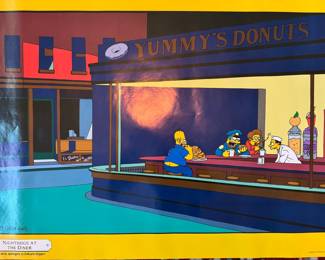 The Simpsons 'Nighthogs at the Diner' Poster (1998)