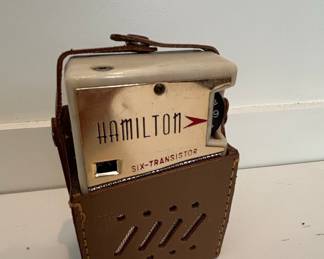 Vintage Sony 2R-21 8-Transistor Radio and Hamilton 6-Transistor Radio