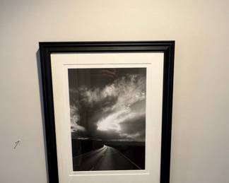 Black and White Landscape Photography Print - "Road to the Storm"