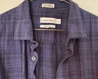 Calvin Klein Classic Fit Plaid Button-Down Shirt