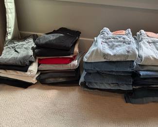Assorted Vintage and Modern Levi's Denim Jeans