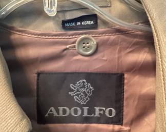 Vintage Adolfo Men's Trench Coat