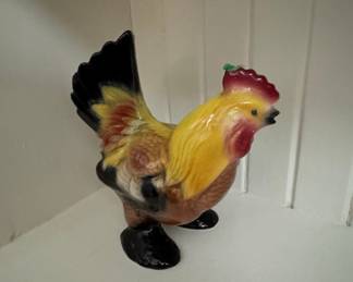 Vintage Royal Copley Ceramic Rooster Figurine