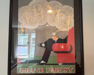 Grand Parisy Champagne Advertising Poster (Reproduction)