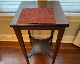 Vintage Mersman Mahogany Two-Tier Side Table