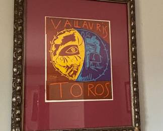 Pablo Picasso 'Toros en Vallauris 1956' Exhibition Poster
