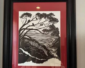 Nikki McClure Coastal Landscape Paper Cut Art