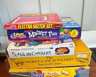 Vintage Board Games and Educational Toys Lot