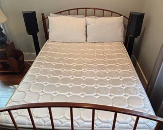 Vintage Wooden Spindle Bed Frame