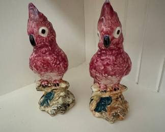 Stangl Pottery Pink Cockatoo Figurines #3405