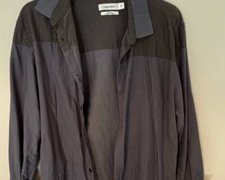 Calvin Klein Men's Colorblock Long Sleeve Shirt