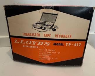 Lloyd's Model TP-417 Transistor Tape Recorder