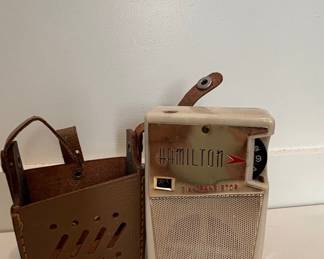 Vintage Sony 2R-21 8-Transistor Radio and Hamilton 6-Transistor Radio