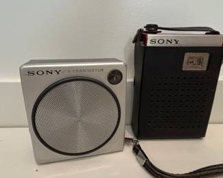 Vintage Sony 2R-21 8-Transistor Radio and Hamilton 6-Transistor Radio